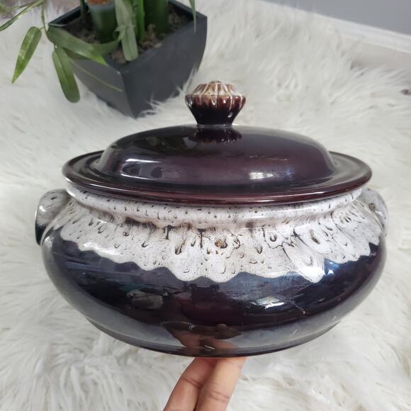 Nasco Bean Pot Old Hickory Drip Glaze Ovenware - Picture 3 of 11